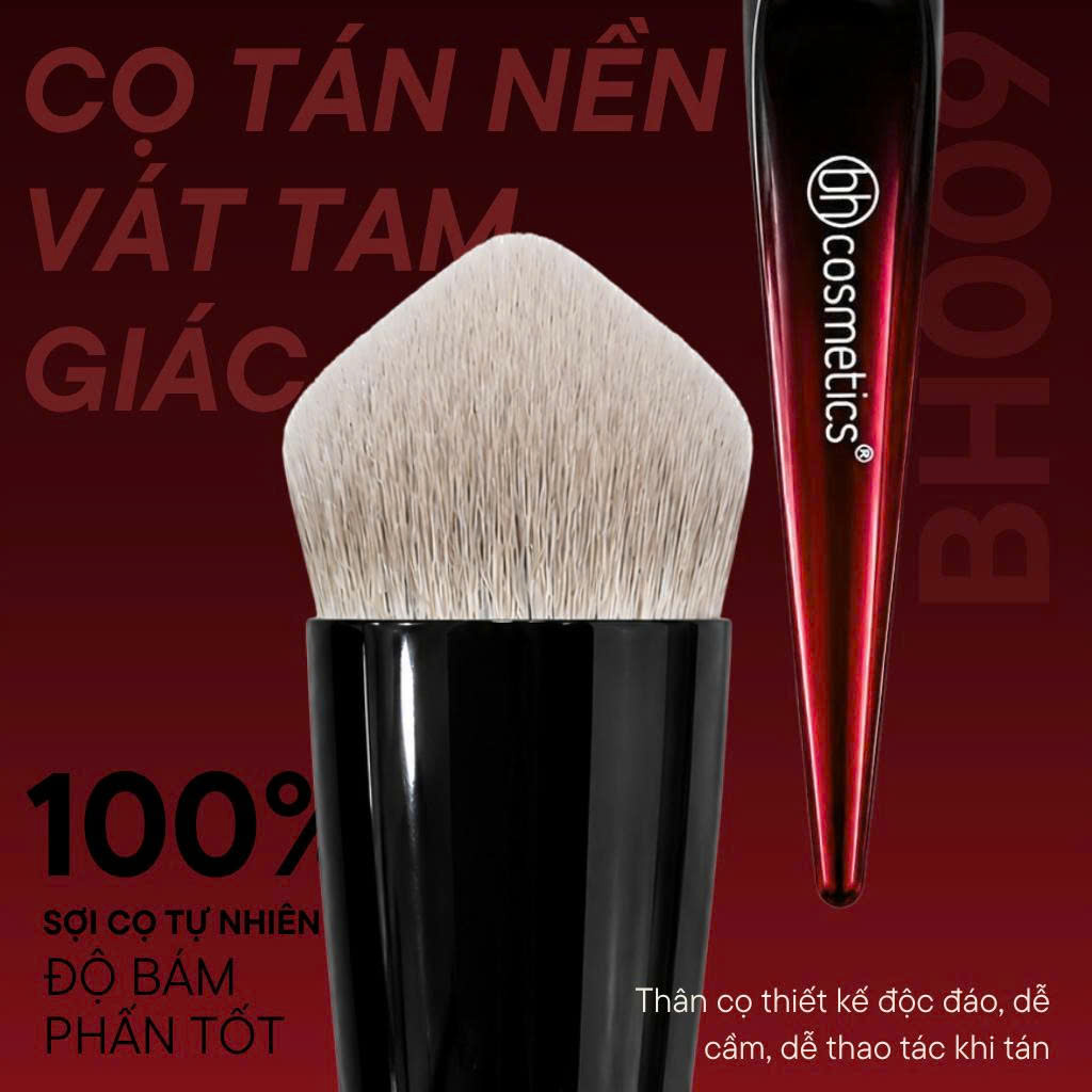 Cọ Tán Nền Vát Tam Giác BH Cosmetics Triangular Sloped Foundation Brush BH009